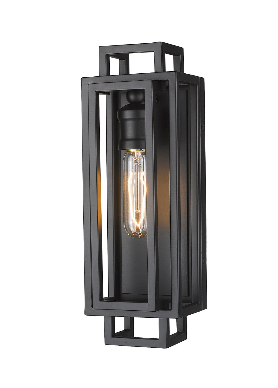 Z-Lite Titania 1 Light Wall Sconce in Matte Black 454-1S-MB