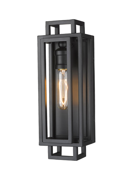 Z-Lite Titania 1 Light Wall Sconce in Matte Black 454-1S-MB