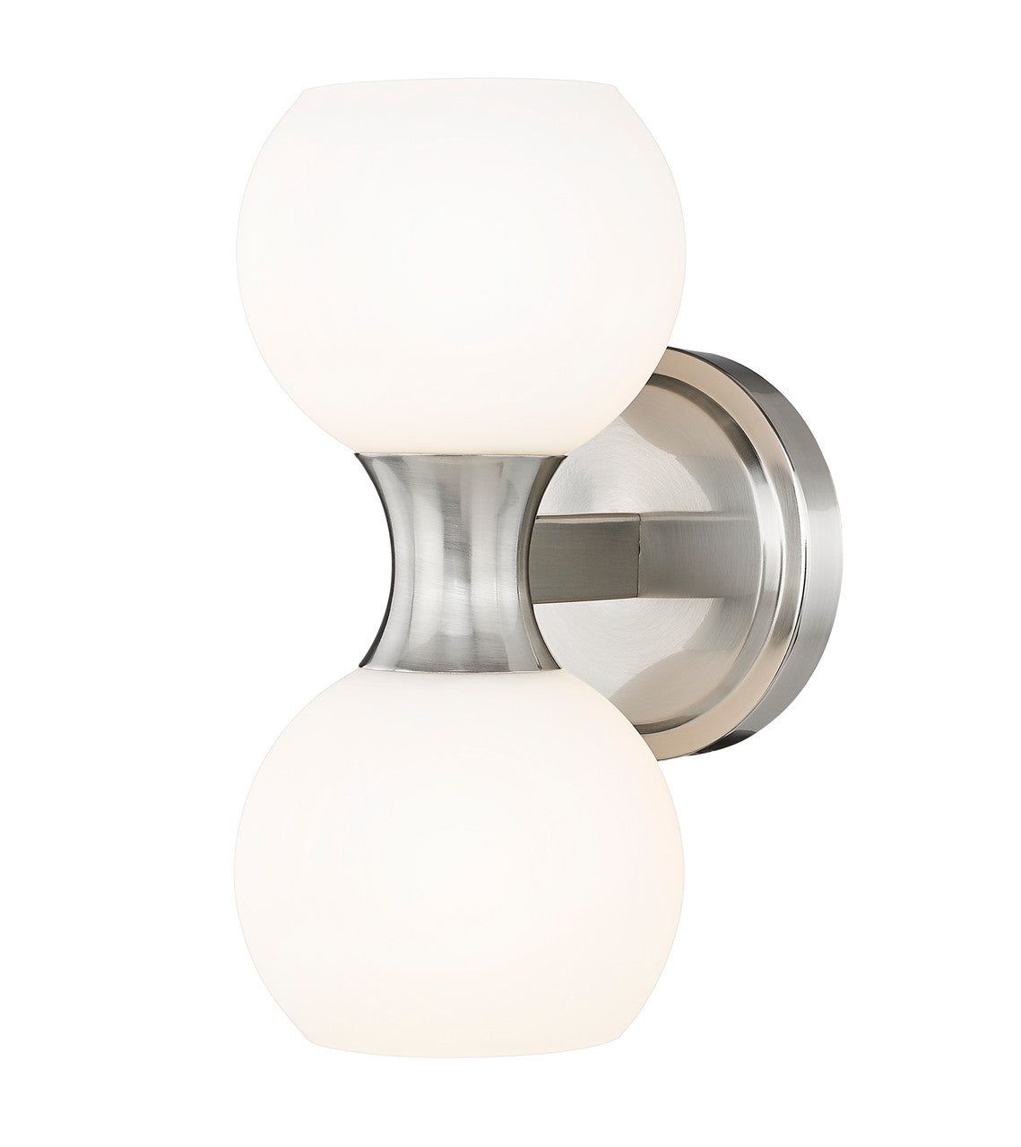 Z-Lite Artemis 2 Light Wall Sconce in Brushed Nickel 494-2S-BN