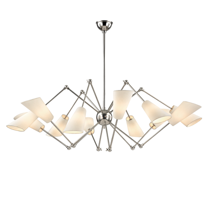 Hudson Valley Lighting Buckingham Chandelier in Polished Nickel 5312-PN