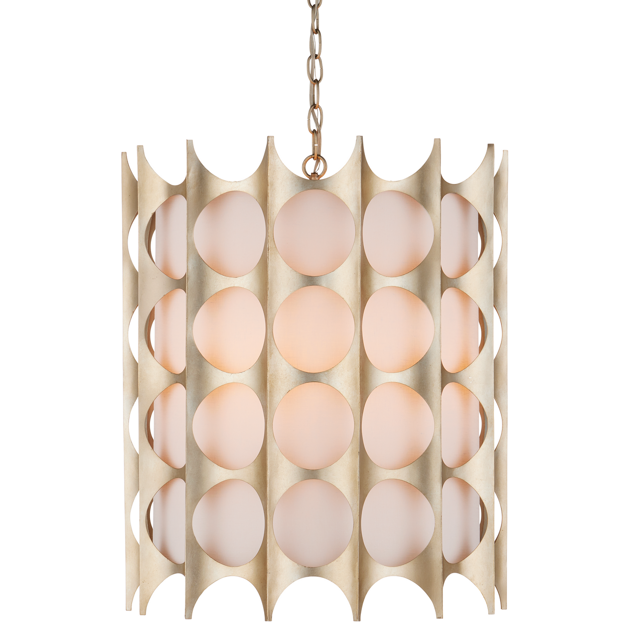 Currey & Co. Dandelion 1-Light Silver & Gold Wall Sconce 9000-1142