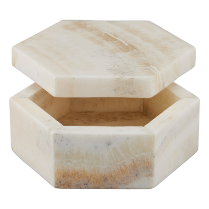 Currey & Co. Arco Onyx Hexagon Box 1200-0801