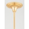 Hudson Valley Lighting Dawson Chandelier in Gold Leaf/white Plaster 3034-GL/WP