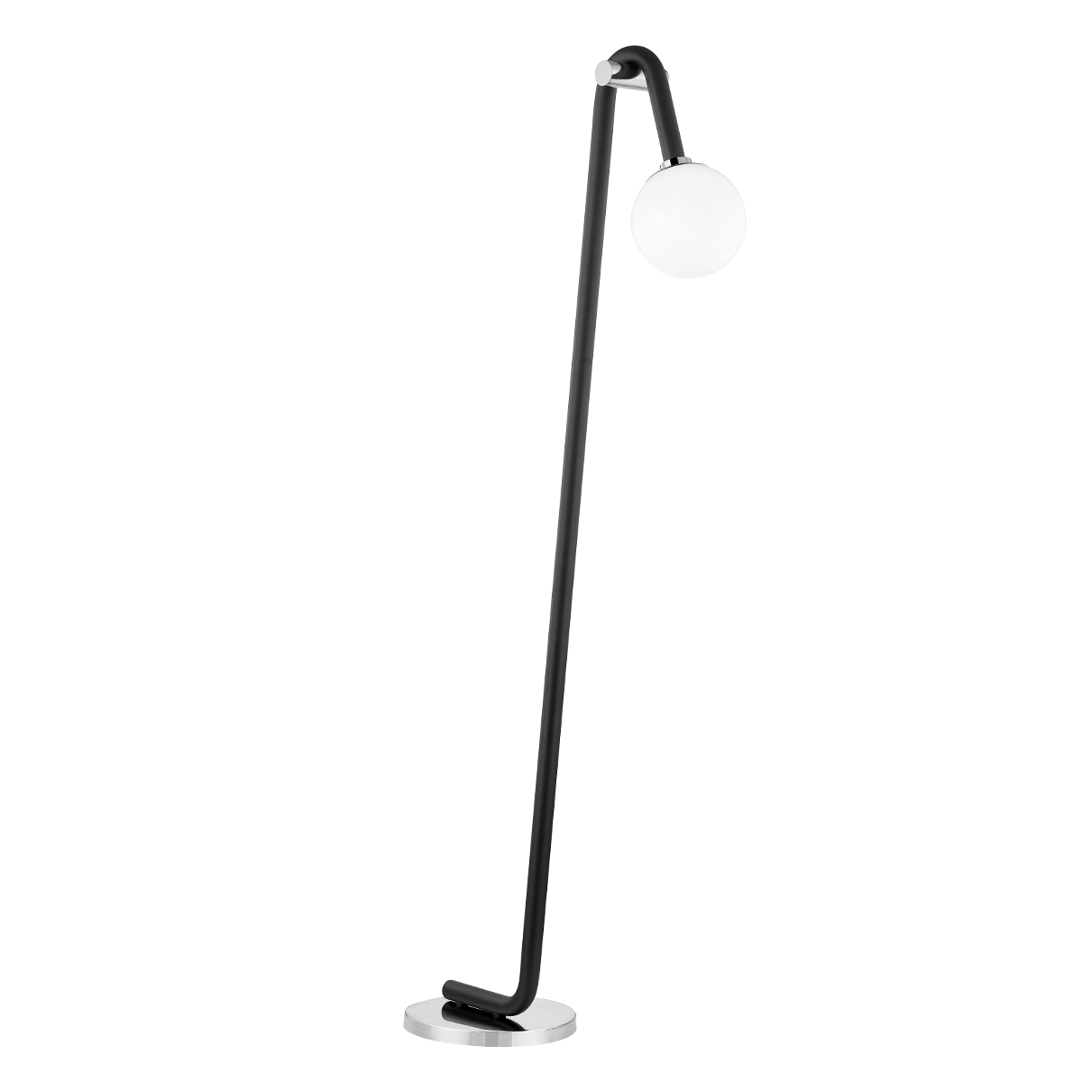 Mitzi 1 Light Floor Lamp in Polished Nickel/Black HL382401-PN/BK