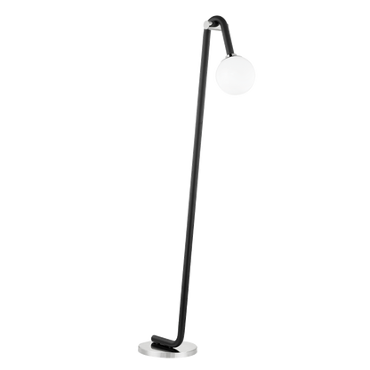 Mitzi 1 Light Floor Lamp in Polished Nickel/Black HL382401-PN/BK