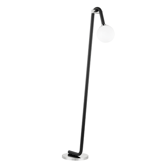 Mitzi 1 Light Floor Lamp in Polished Nickel/Black HL382401-PN/BK