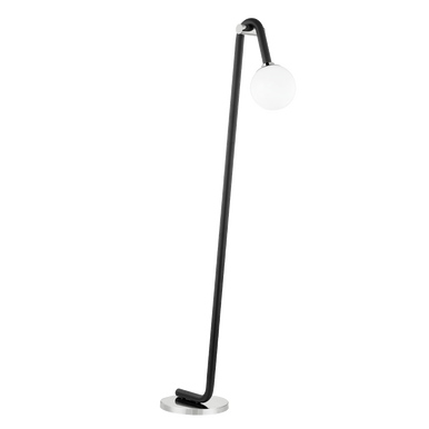 Mitzi 1 Light Floor Lamp in Polished Nickel/Black HL382401-PN/BK