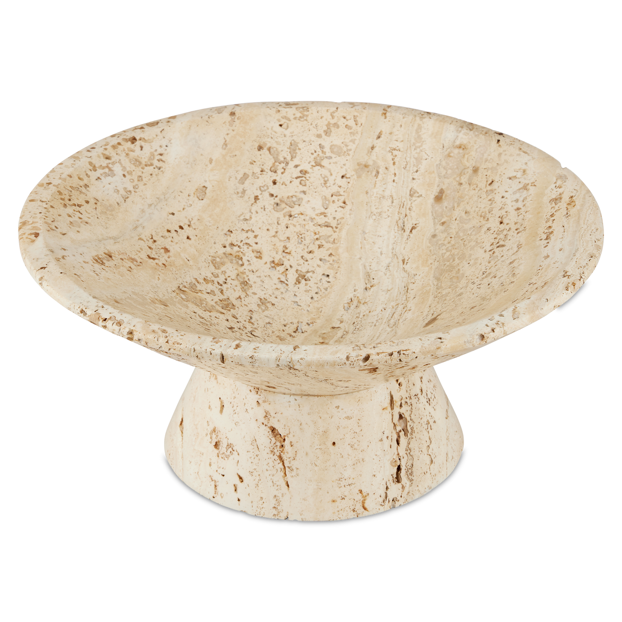 Currey & Co. Lubo Travertine Small Bowl 1200-0812