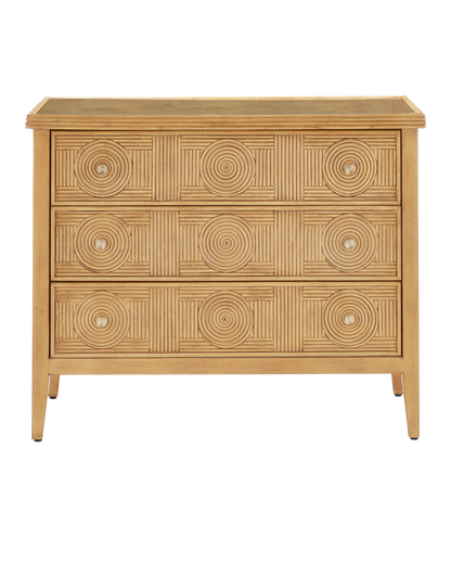 Currey & Co. Santos Sea Sand Large Chest 3000-0290