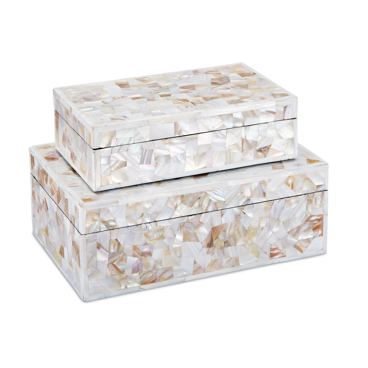 Currey & Co. Uma Mother of Pearl Box Set of 2 1200-0770