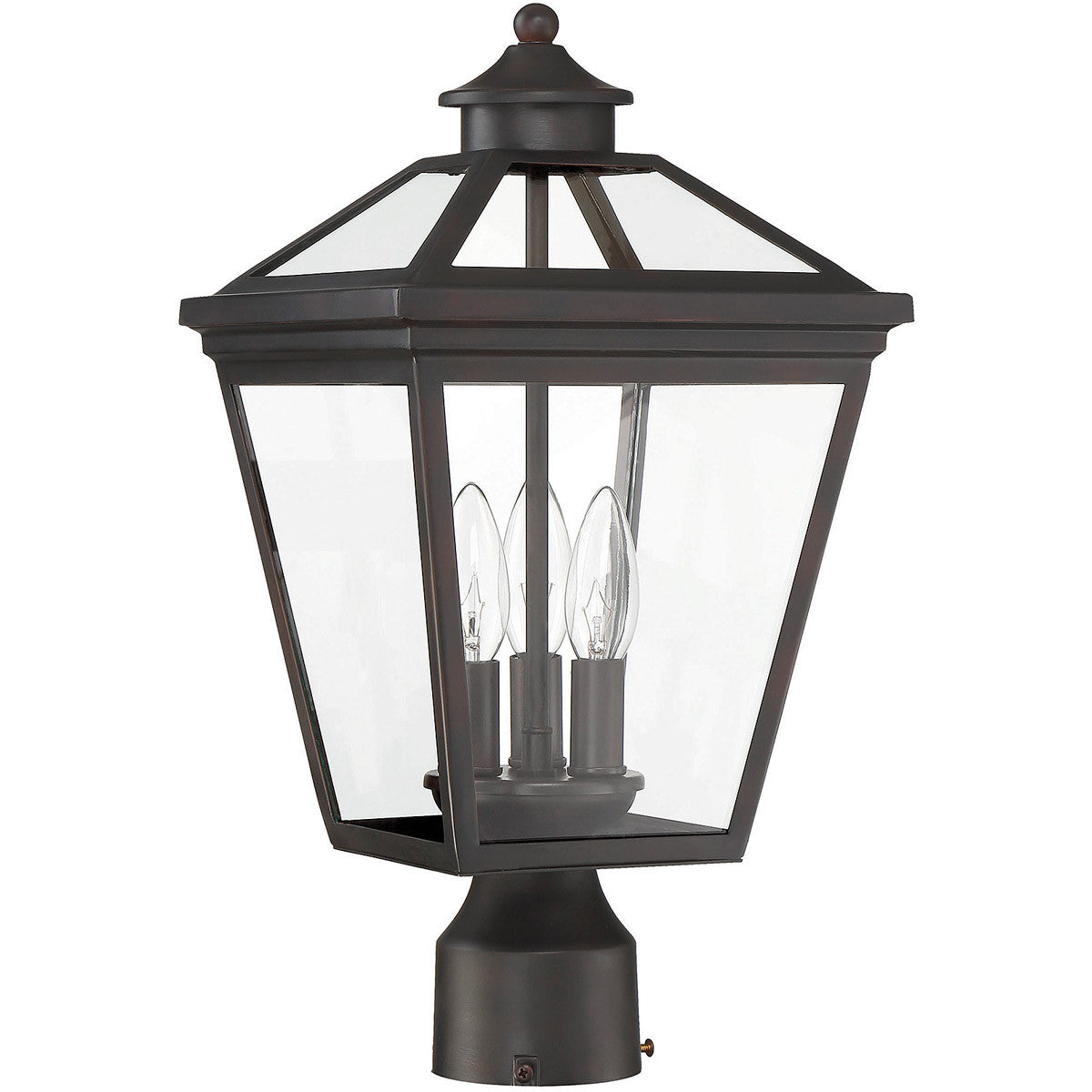 Savoy House Ellijay 3-Light Outdoor Post Lantern in English Bronze 5-147-13