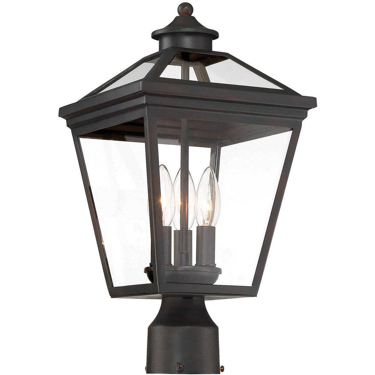 Savoy House Ellijay 3-Light Outdoor Post Lantern in English Bronze 5-147-13