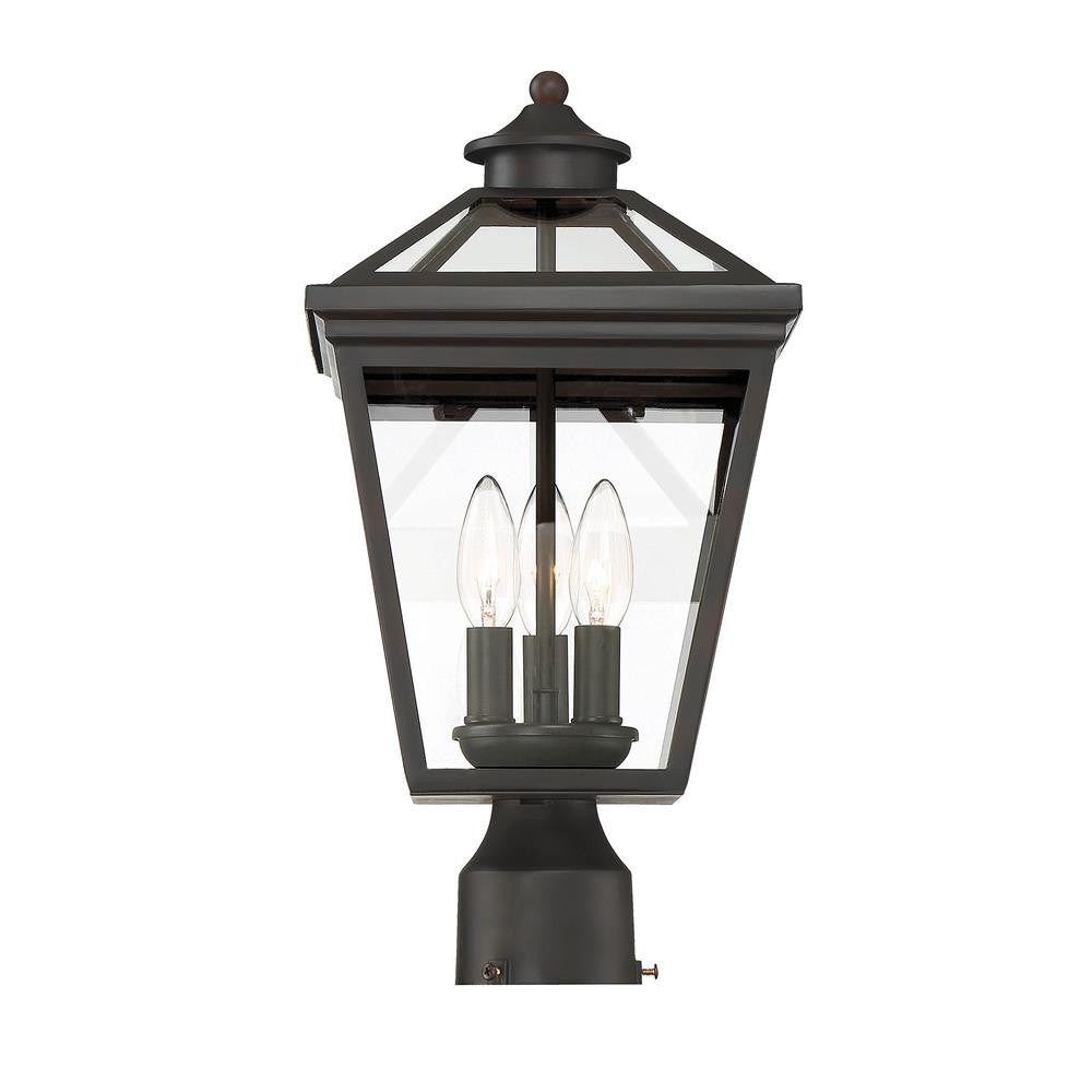 Savoy House Ellijay 3-Light Outdoor Post Lantern in English Bronze 5-147-13