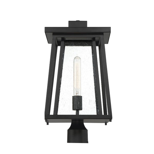 Savoy House Denver 1-Light Outdoor Post Lantern in Matte Black 5-2024-BK