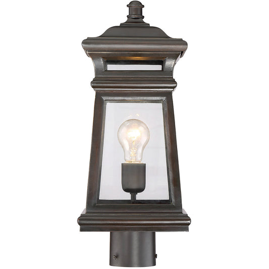 Savoy House Taylor Post Lantern in English Bronze w/ Gold 5-244-213