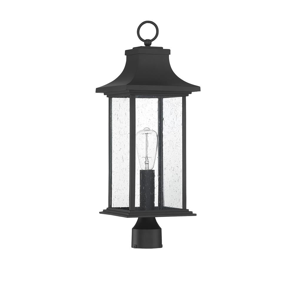 Savoy House Hancock 1-Light Outdoor Post Lantern in Matte Black 5-454-BK