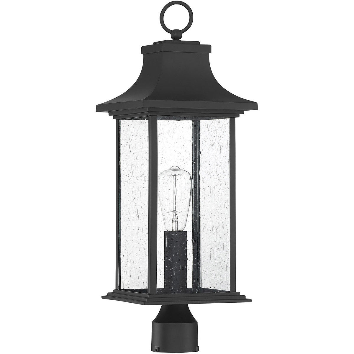 Savoy House Hancock 1-Light Outdoor Post Lantern in Matte Black 5-454-BK