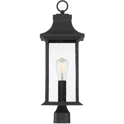 Savoy House Hancock 1-Light Outdoor Post Lantern in Matte Black 5-454-BK