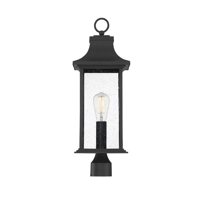 Savoy House Hancock 1-Light Outdoor Post Lantern in Matte Black 5-454-BK