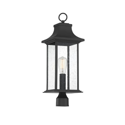 Savoy House Hancock 1-Light Outdoor Post Lantern in Matte Black 5-454-BK