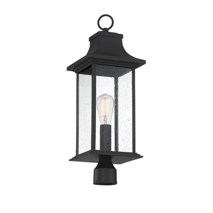 Savoy House Hancock 1-Light Outdoor Post Lantern in Matte Black 5-454-BK