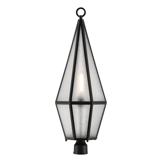 Savoy House Peninsula 1-Light Outdoor Post Lantern in Matte Black 5-707-BK