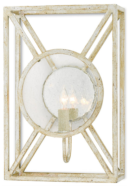 Currey & Co. Beckmore Silver Wall Sconce 5000-0023