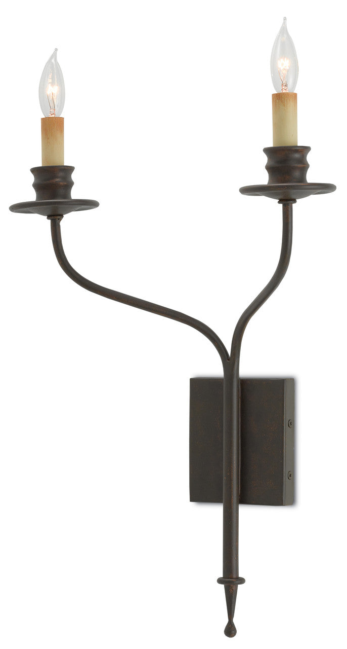 Currey & Co. Highlight Bronze Wall Sconce 5000-0038