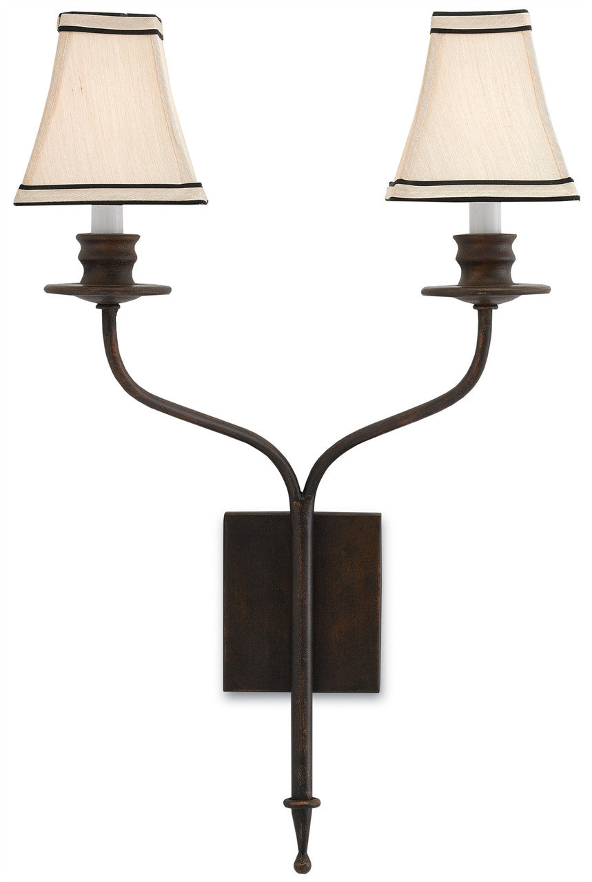 Currey & Co. Highlight Bronze Wall Sconce 5000-0038