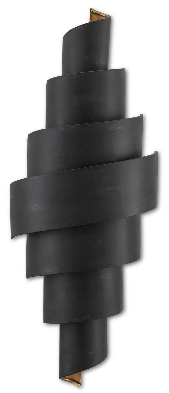 Currey & Co. Chiffonade Black Wall Sconce 5000-0112