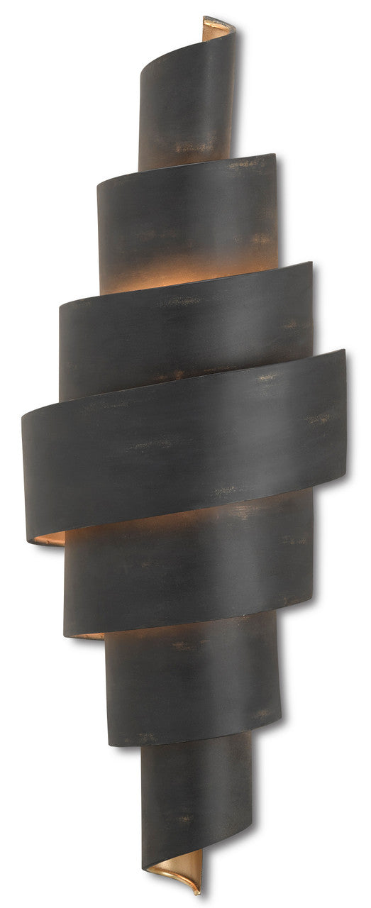 Currey & Co. Chiffonade Black Wall Sconce 5000-0112