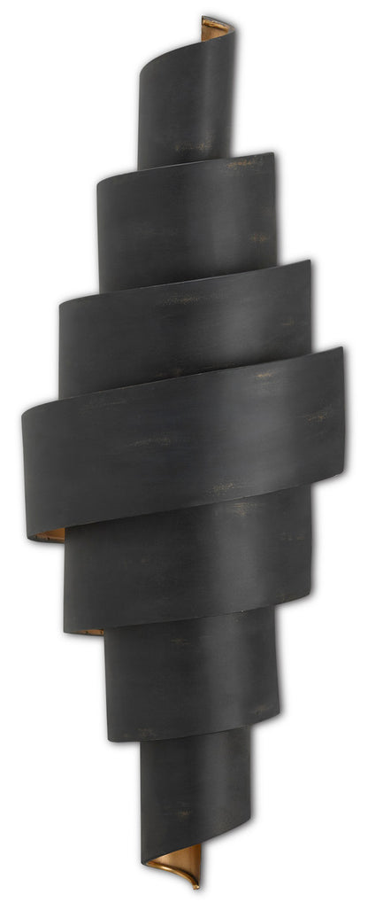 Currey & Co. Chiffonade Black Wall Sconce 5000-0112