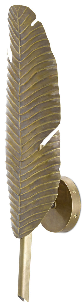 Currey & Co. Tropical Leaf Wall Sconce 5000-0127