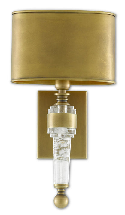 Currey & Co. Lindau Brass Wall Sconce 5000-0177