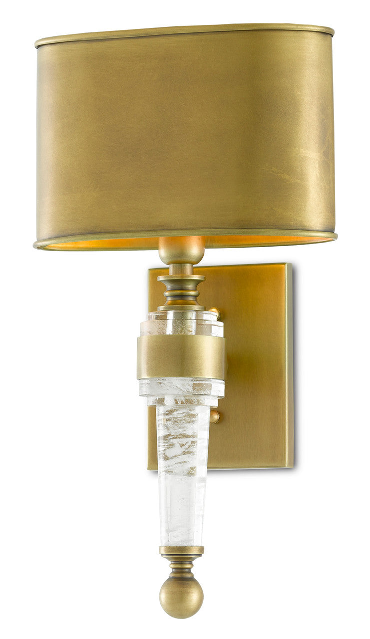 Currey & Co. Lindau Brass Wall Sconce 5000-0177