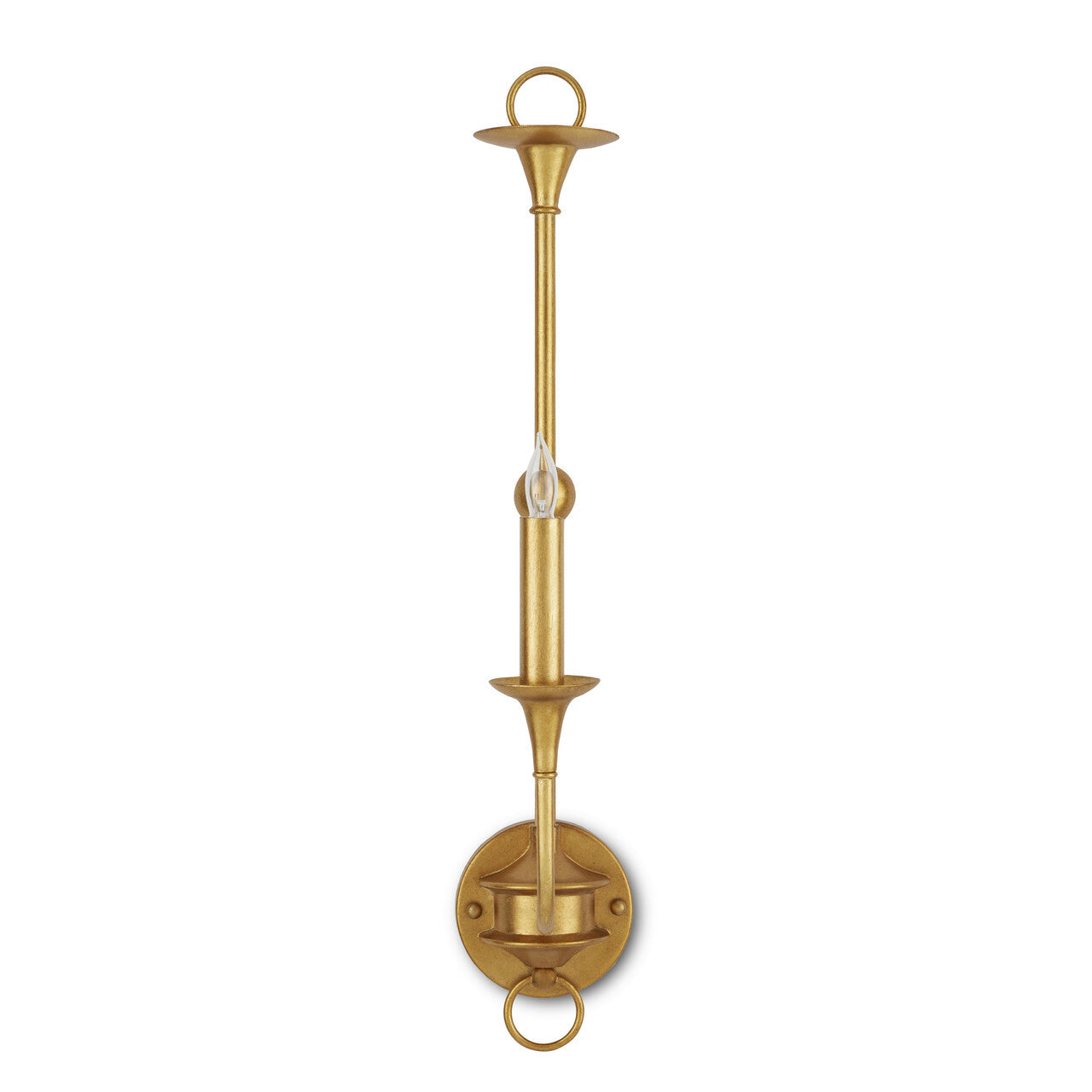 Currey & Co. Nottaway Gold Single-Light Wall Sconce 5000-0213