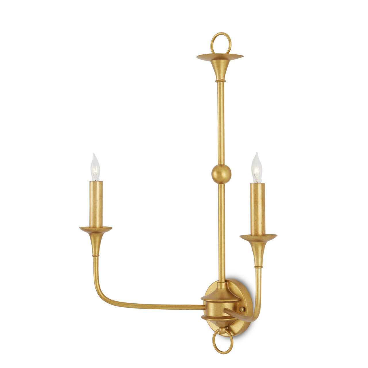 Currey & Co. Nottaway Gold Large Wall Sconce 5000-0214