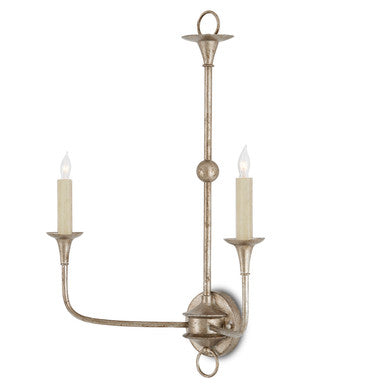 Currey & Co. Nottaway Bronze Double-Light Wall Sconce 5000-0216