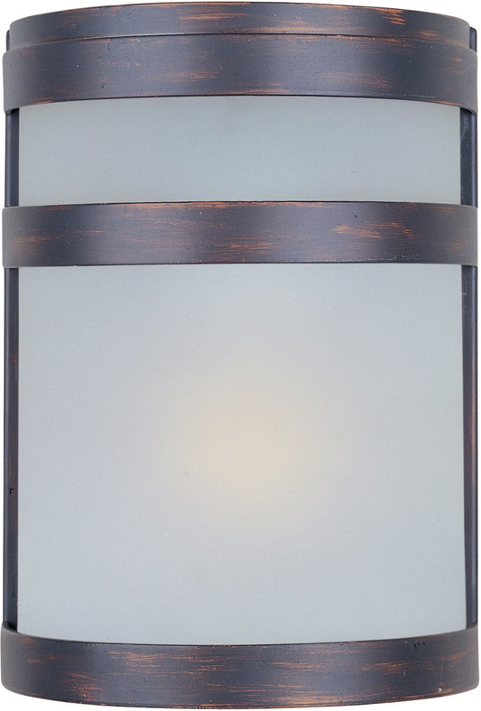 Maxim Arc 1-Light Outdoor Wall Sconce in Oil Rubbed Bronze 5000FTOI