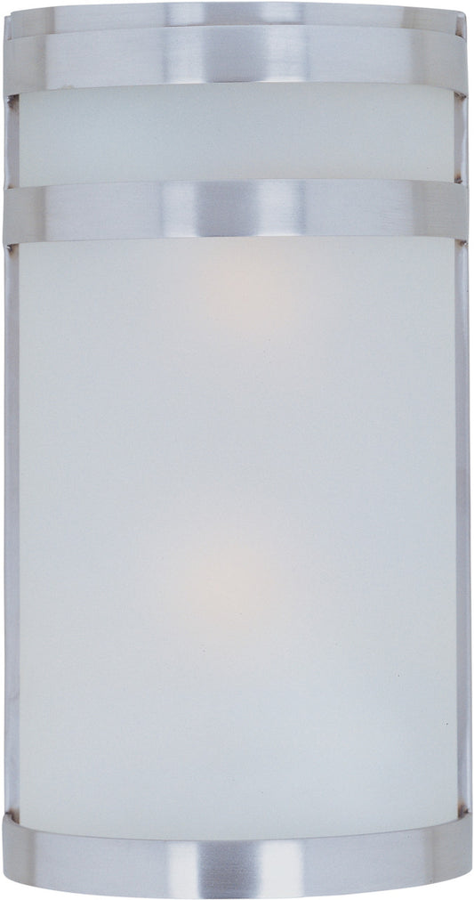 Maxim Arc 2-Light Outdoor Wall Sconce in Stainless Steel 5002FTSST