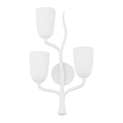 Hudson Valley Lighting Vine Wall Sconce in White Plaster 5003-L-WP