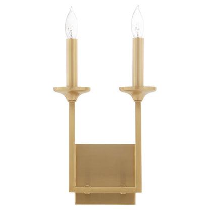 Quorum  Eldorado 2 Light Vanity Wall Mount - Aged Brass 5005-2-80