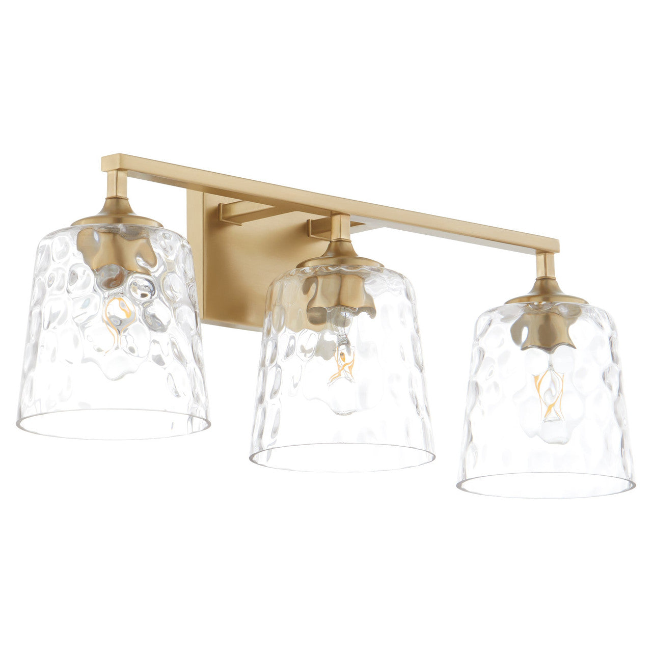 Quorum  Eldorado 3 Light Vanity Wall Mount - Aged Brass 5005-3-180