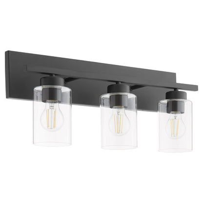 Quorum  Carter 3 Light Vanity Wall Mount - Matte Black 5012-3-59