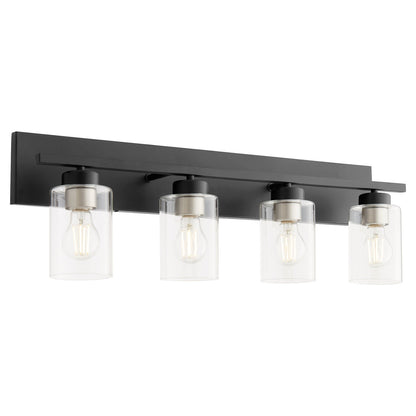 Quorum  Carter 4 Light Vanity Wall Mount - Matte Black 5012-4-59