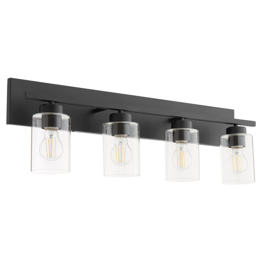 Quorum  Carter 4 Light Vanity Wall Mount - Matte Black 5012-4-59