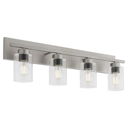 Quorum  Carter 4 Light Vanity Wall Mount - Satin Nickel 5012-4-65