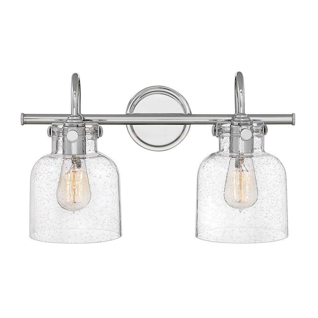 Hinkley Lighting Congress Cylinder Glass Two Light Vanity Chrome 50122CM