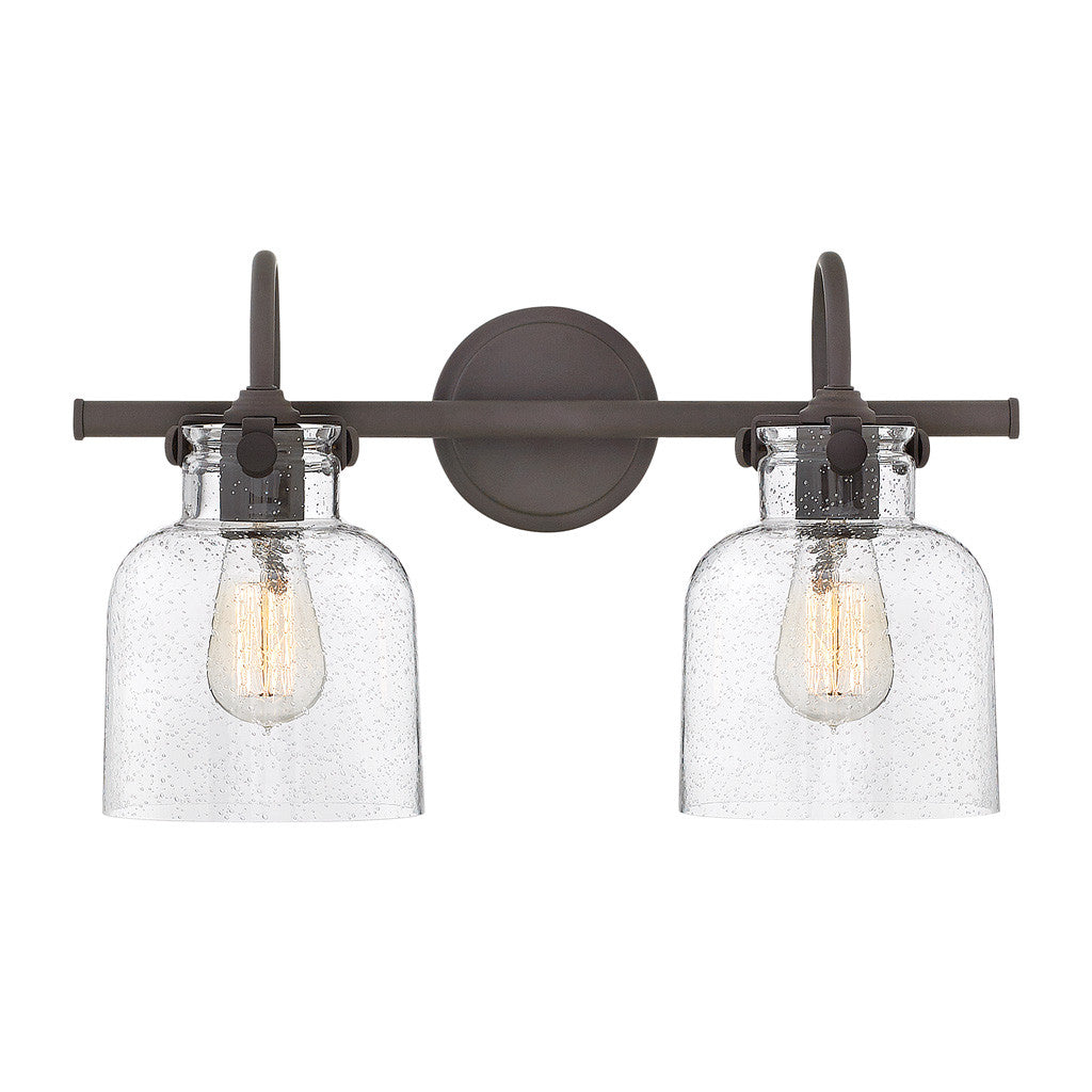 Hinkley Lighting Congress Cylinder Glass Two Light Vanity Oil Rubbed Bronze 50122OZ