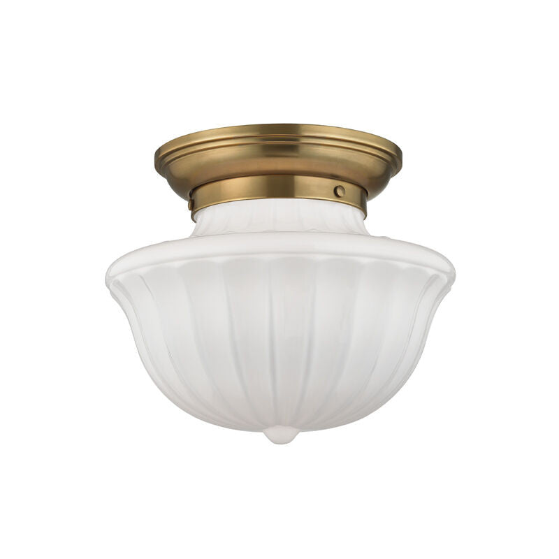 Hudson Valley Lighting Dutchess Flush Mount in Aged Brass 5012F-AGB